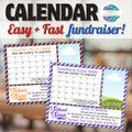 school spirit marching band spirit team cheerleading pick a date to donate cash calendar fundraiser template with photo